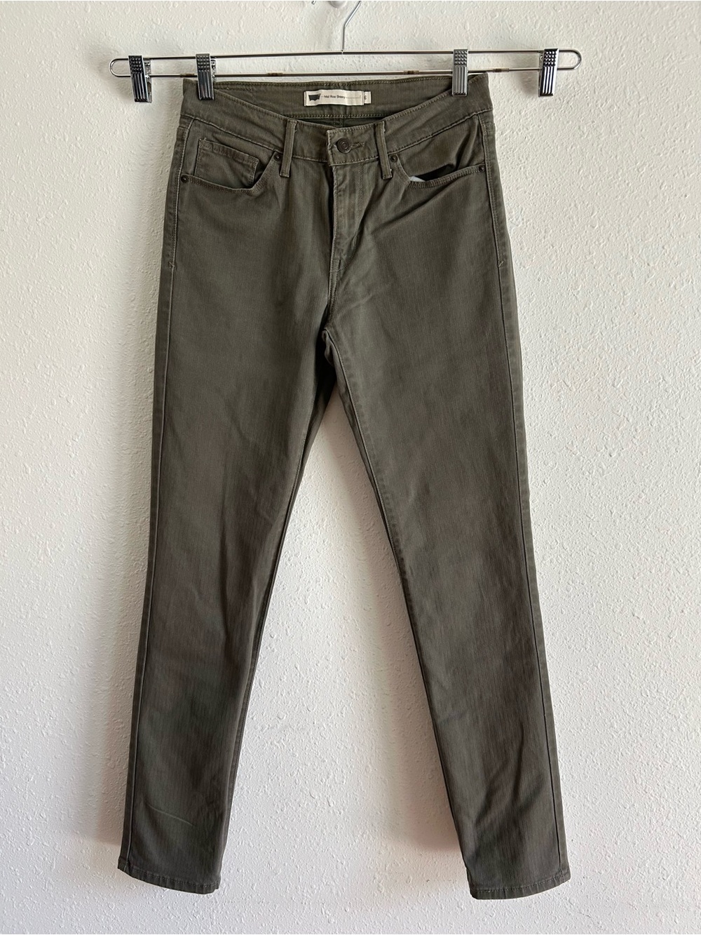 Levi's Women's Jeans Size 6 Green Skinny Mid-Rise Stretch
